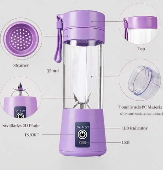 LICUADORA PORTATIL RECARGABLE 380ML (GX-